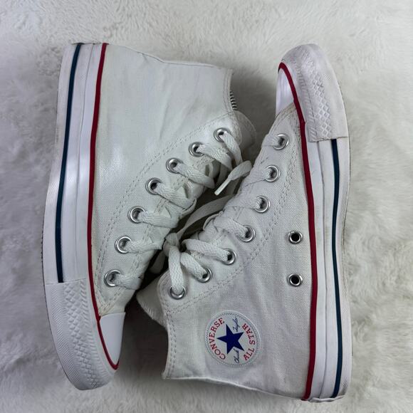 Converse Chuck Taylor All Star High Top Optical White Sneakers Size 5.5 - Picture 4 of 8